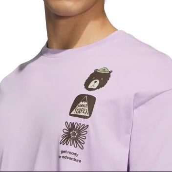 Adidas Terrex Men's Multi Graphic T-Shirt Purple KE3719 - Image 3