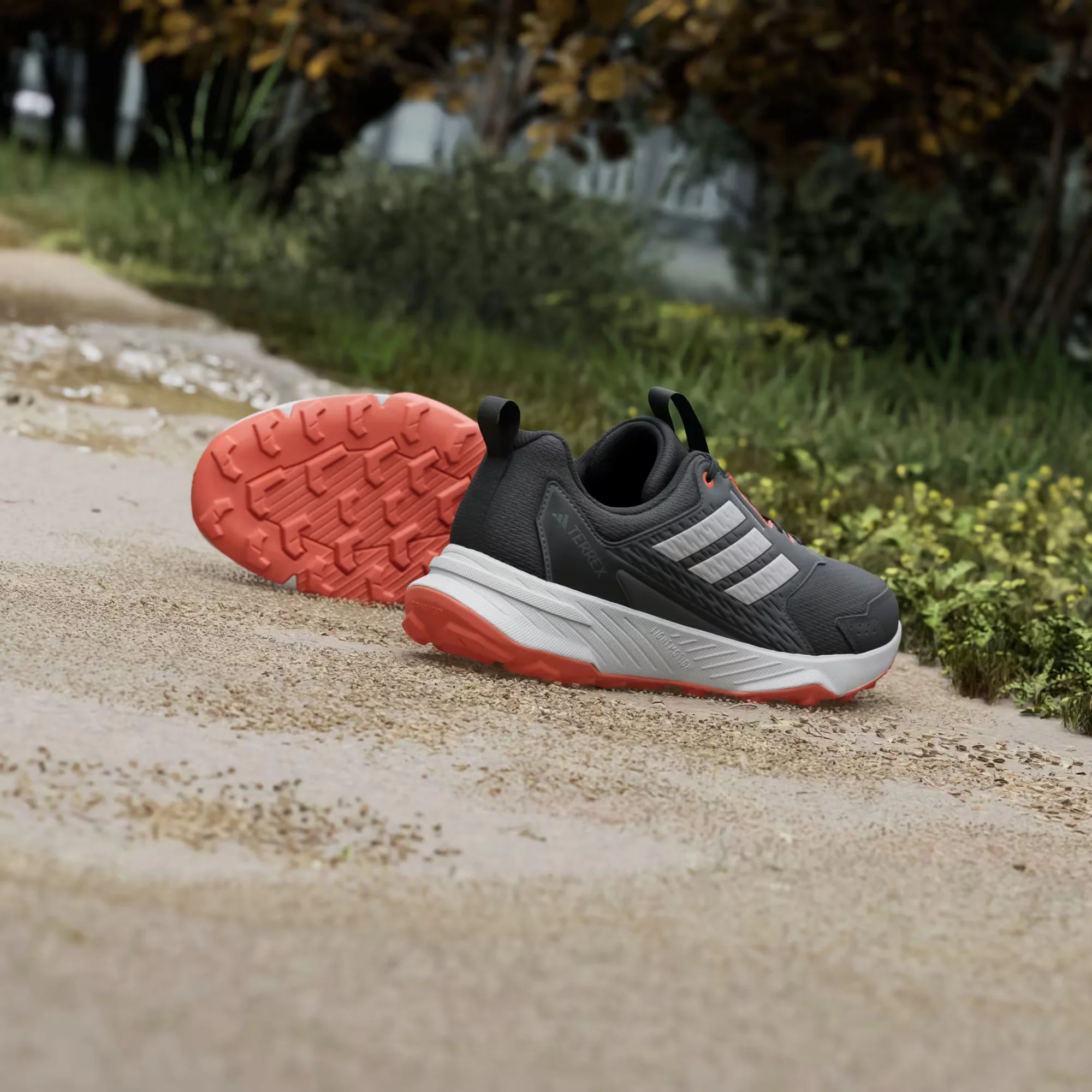 Adidas Terrex Men's Tracefinder Trail Running Shoes Core Black/Grey One/Semi Impact Orange JR9136 - Image 7