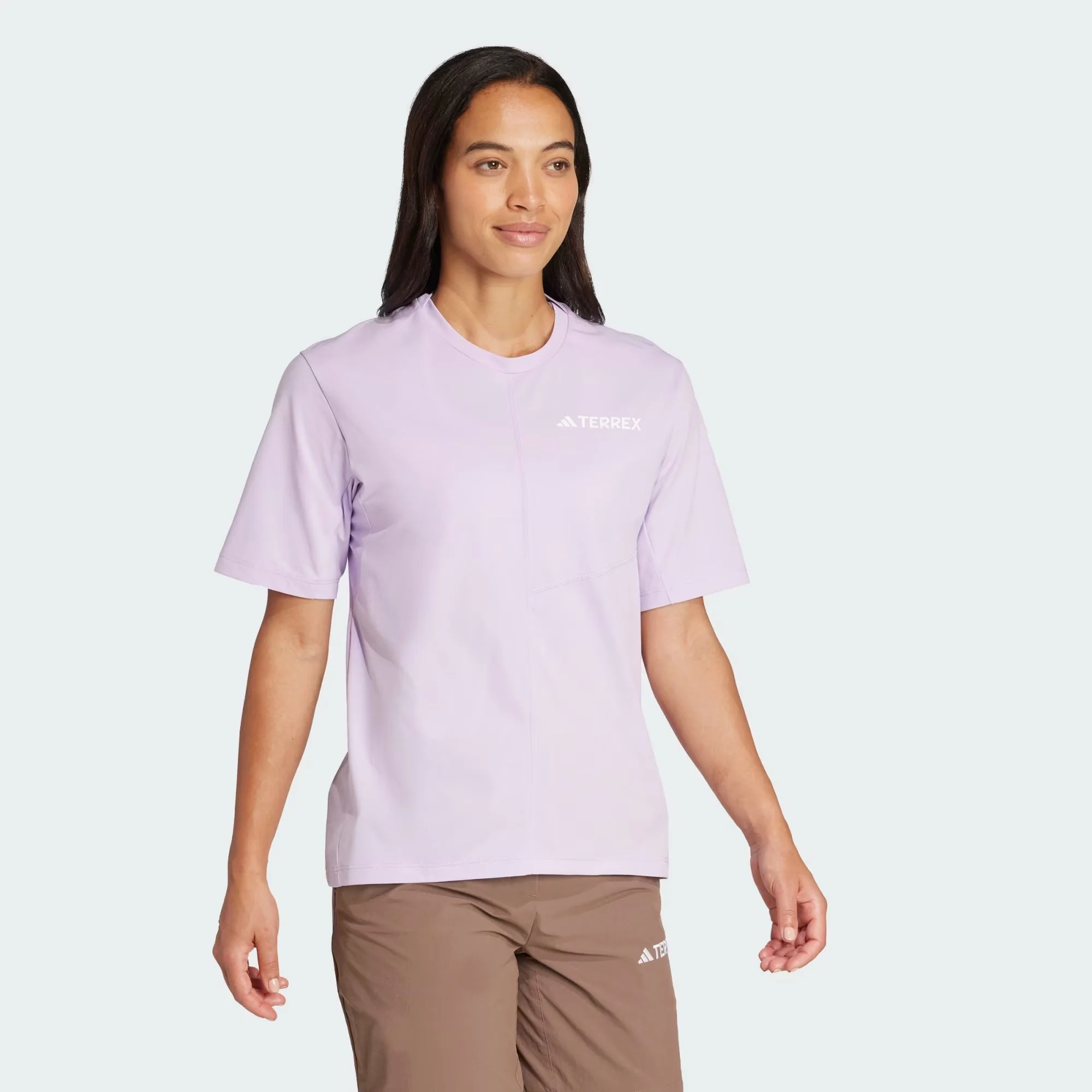 Adidas Terrex Women's Multi Climacool Tee Powder Plum JN3890 - Image 3