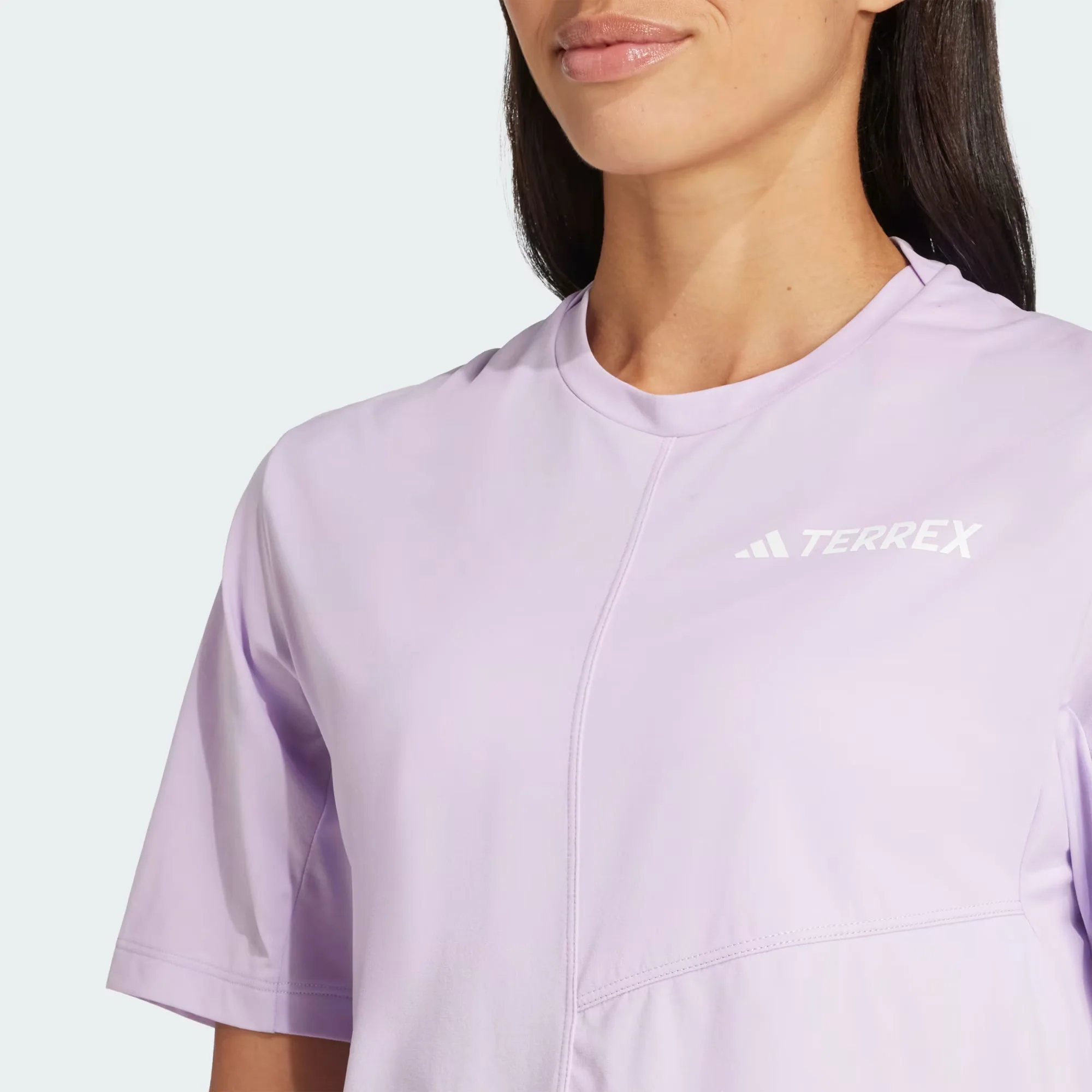 Adidas Terrex Women's Multi Climacool Tee Powder Plum JN3890 - Image 5