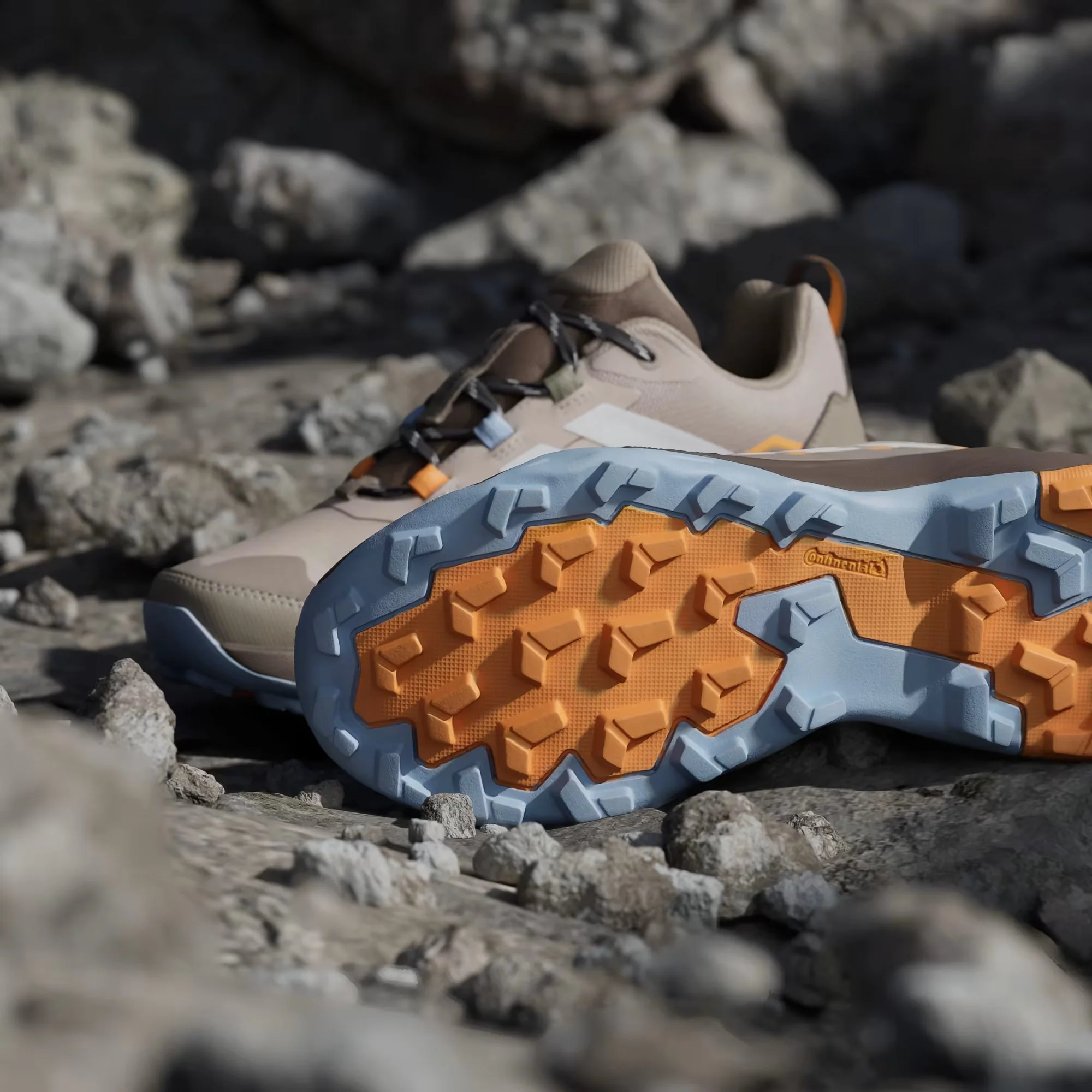 Adidas Terrex Women's Skychaser AX5 GORE-TEX Hiking Shoes Wonder Taupe/Off White/Glow Blue HP7169 - Image 10