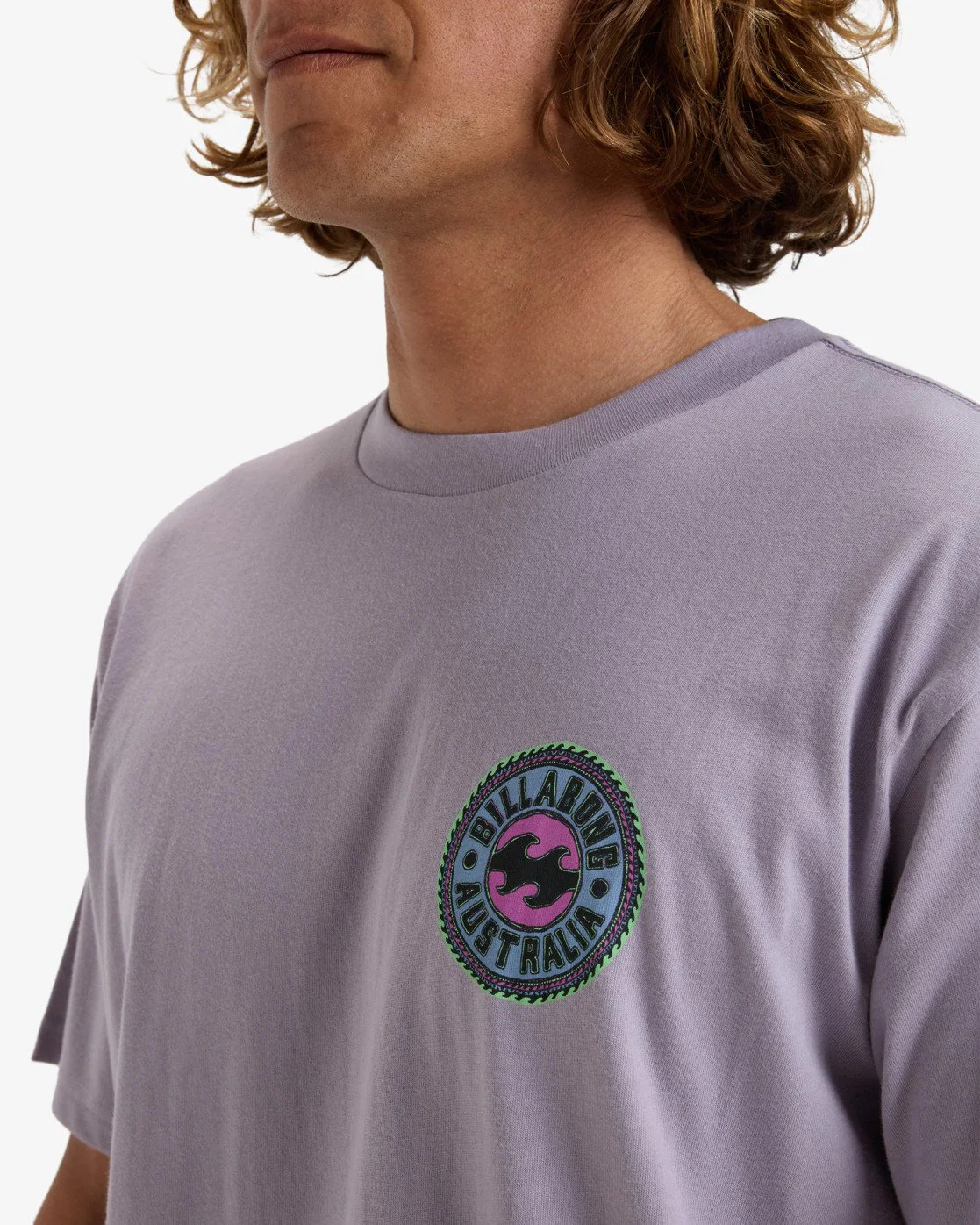 Billabong Men's Know The Feeling Short Sleeves T-Shirt Light Purple EBYZT00290-SKW0 - Image 3