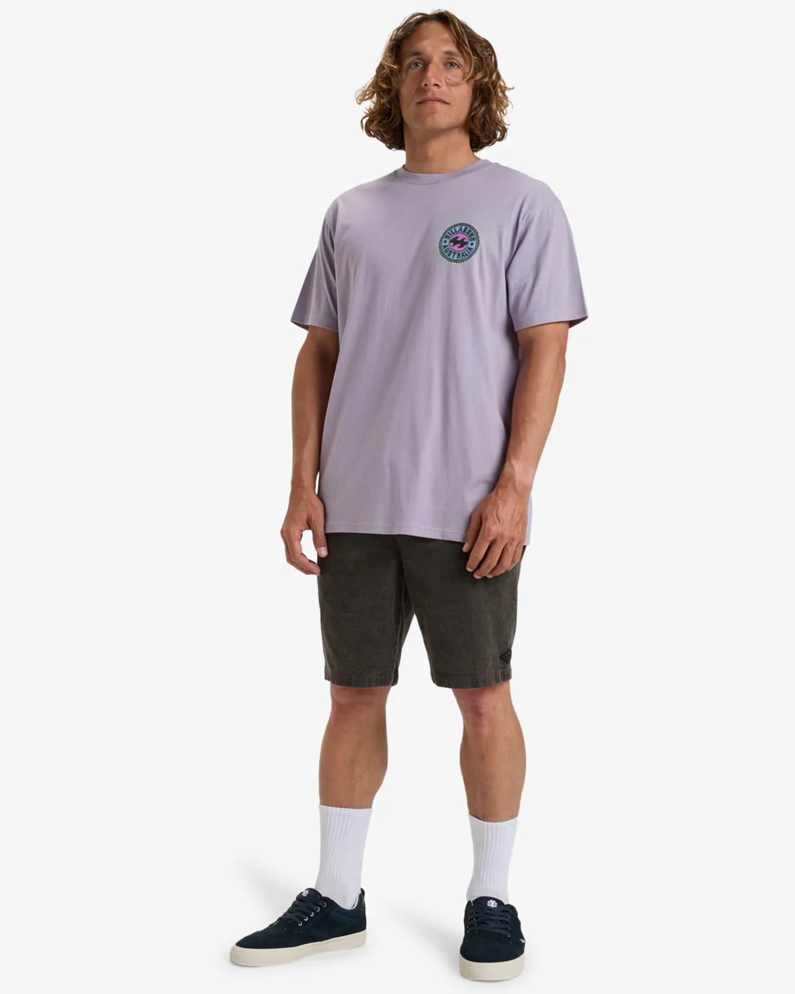 Billabong Men's Know The Feeling Short Sleeves T-Shirt Light Purple EBYZT00290-SKW0 - Image 4