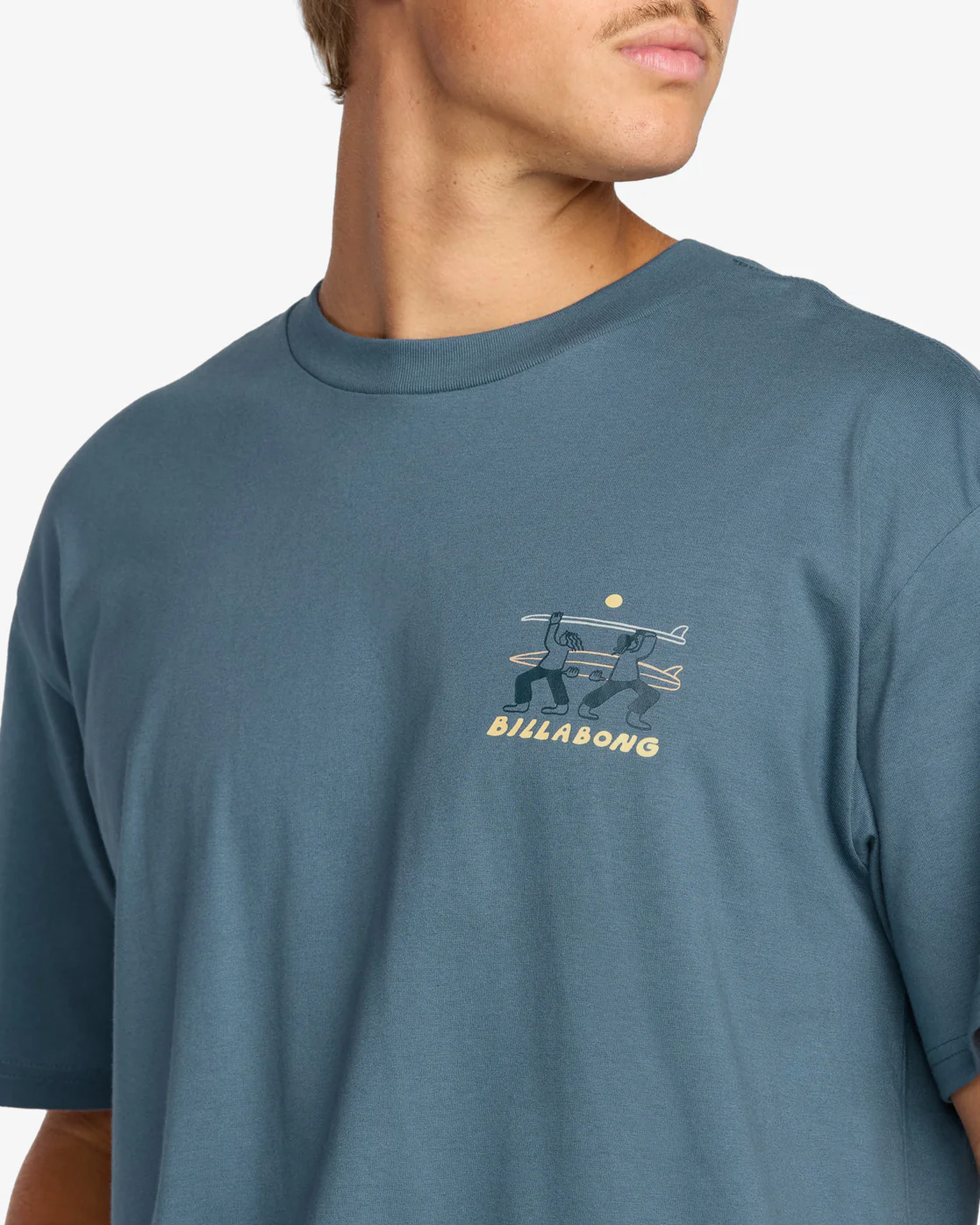 Billabong Men's Split The Peak Reagular T-Shirt Steel Blue 24A353522-SSB - Image 3