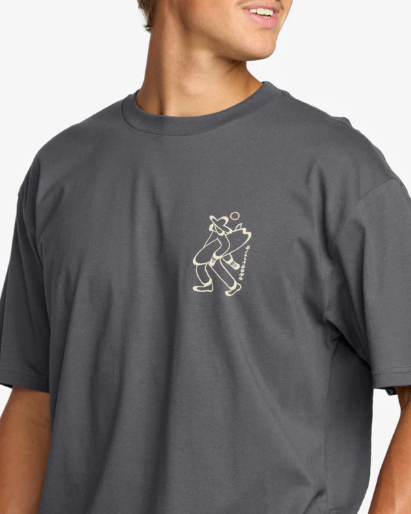 Billabong Men's Up The Beach Regular T-Shirt Char 24A353523-CRC - Image 3