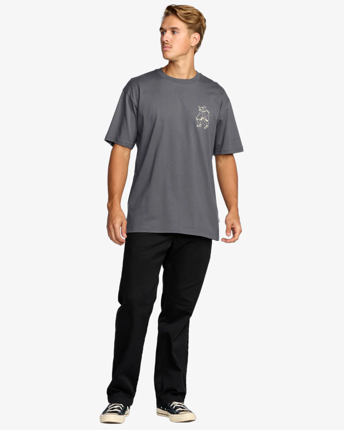 Billabong Men's Up The Beach Regular T-Shirt Char 24A353523-CRC - Image 4