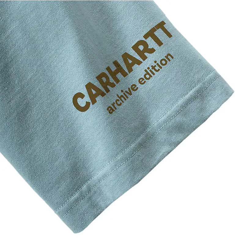 Carhartt Men's Hamilton Graphic Relaxed Fit T-Shirt Summer Blue 106774-HL0 - Image 3