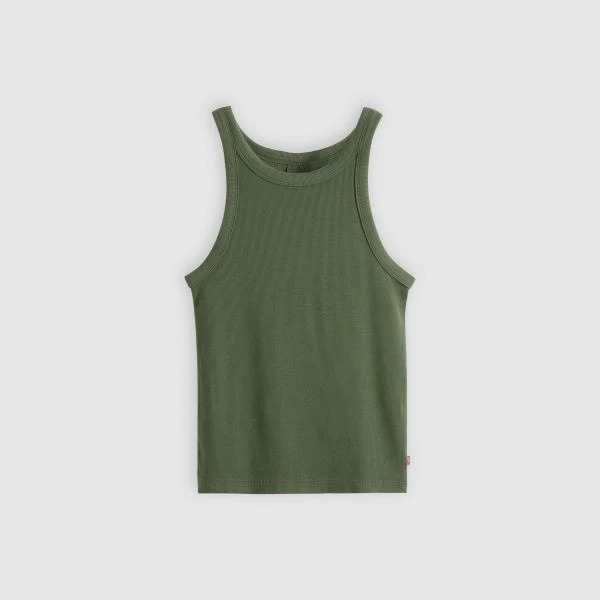 Levi's Women's Essential Racer Tank Top Green A33810034 - Image 6