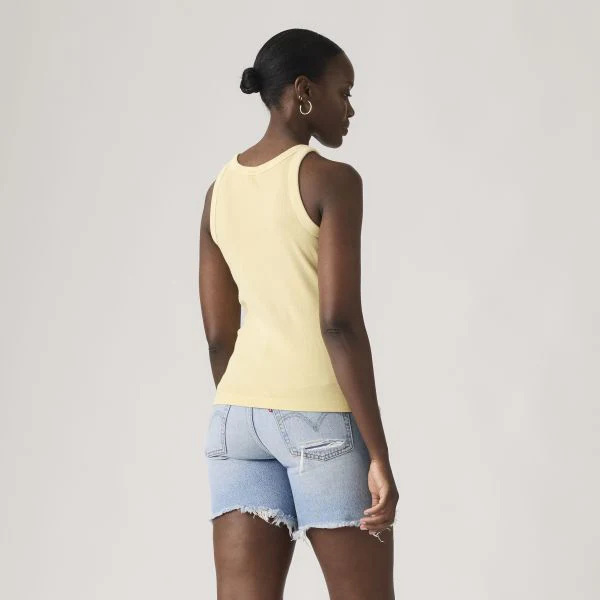 Levi's Women's Essential Racer Tank Top Yellow A33810032 - Image 3