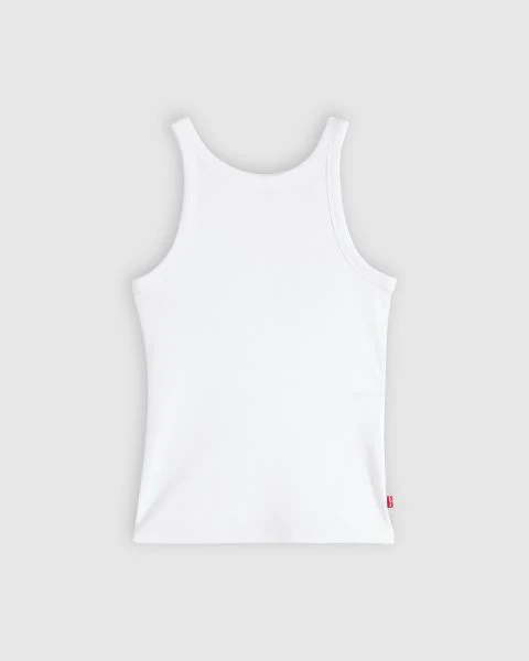 Levi's Women's Essential Ribbed Tank Top White 005IN0000 - Image 5