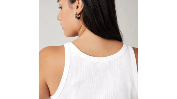 Levi's Women's Racer Tank White A33810000 - Image 4