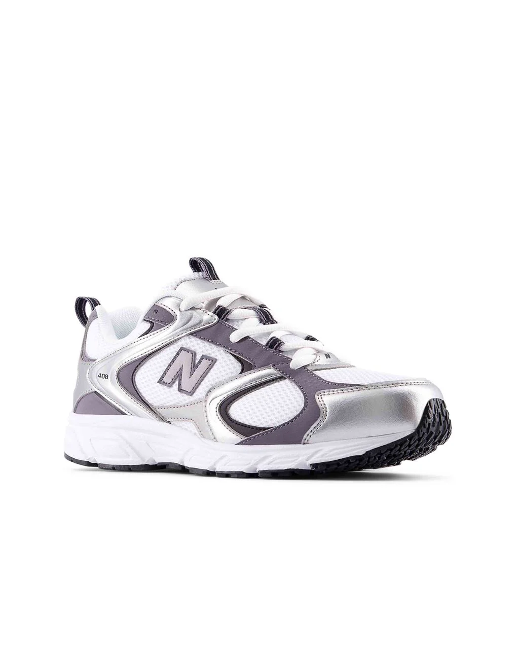New Balance Unisex 408 Shoes Silver/Purple U4086LR - Image 3