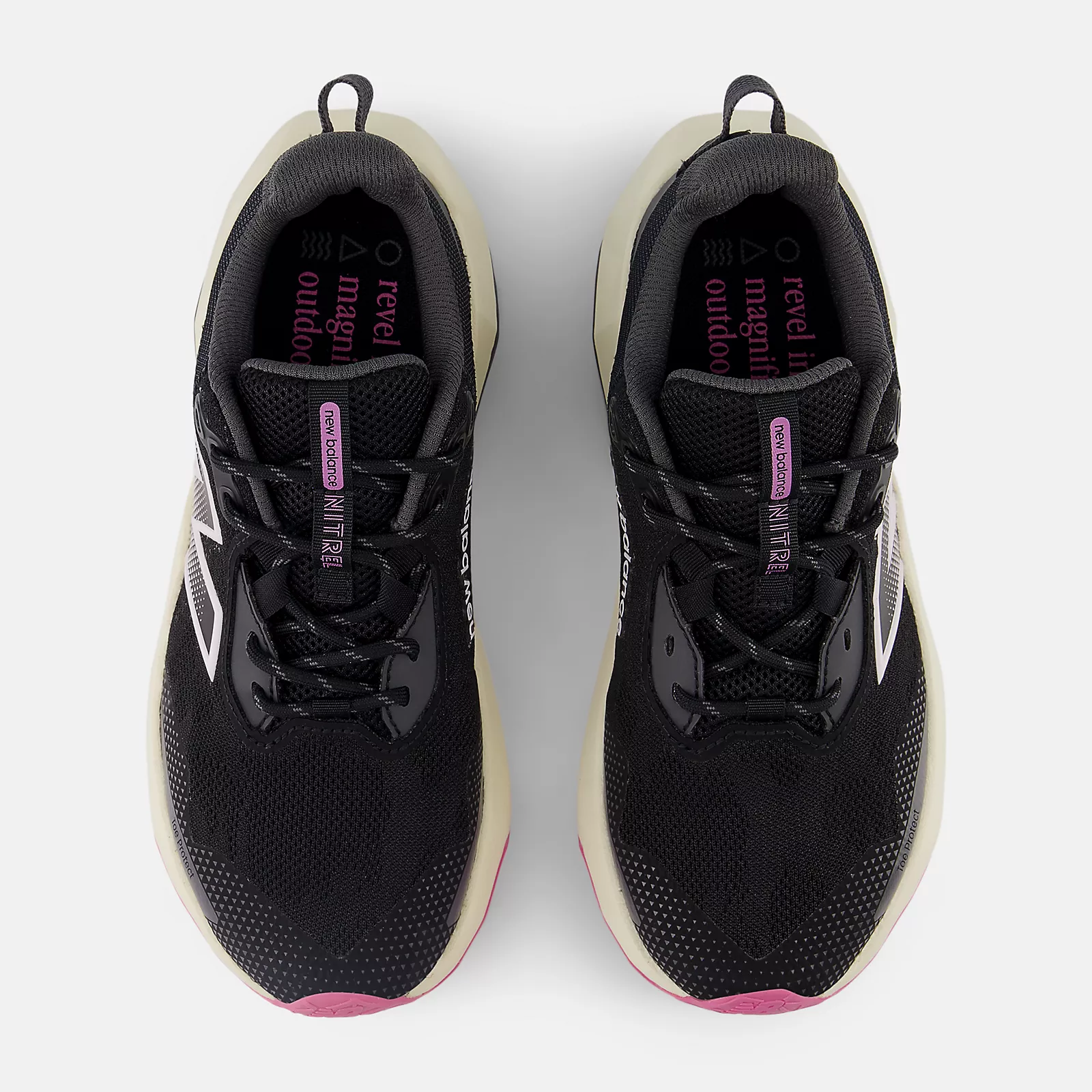 New Balance Women's Dynasoft Nitrel V6 Shoes Black/Pink Granite/Angora WTNTRLP6 - Image 4