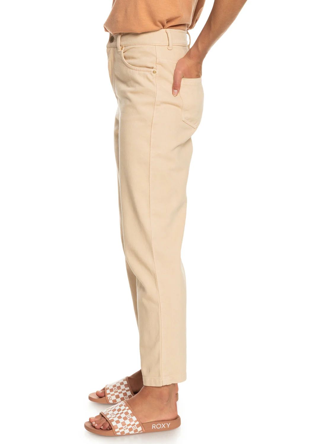 Roxy Womens Every Place Straight Fit Jeans Tapioca ERJDP03286-TEH0 - Image 3