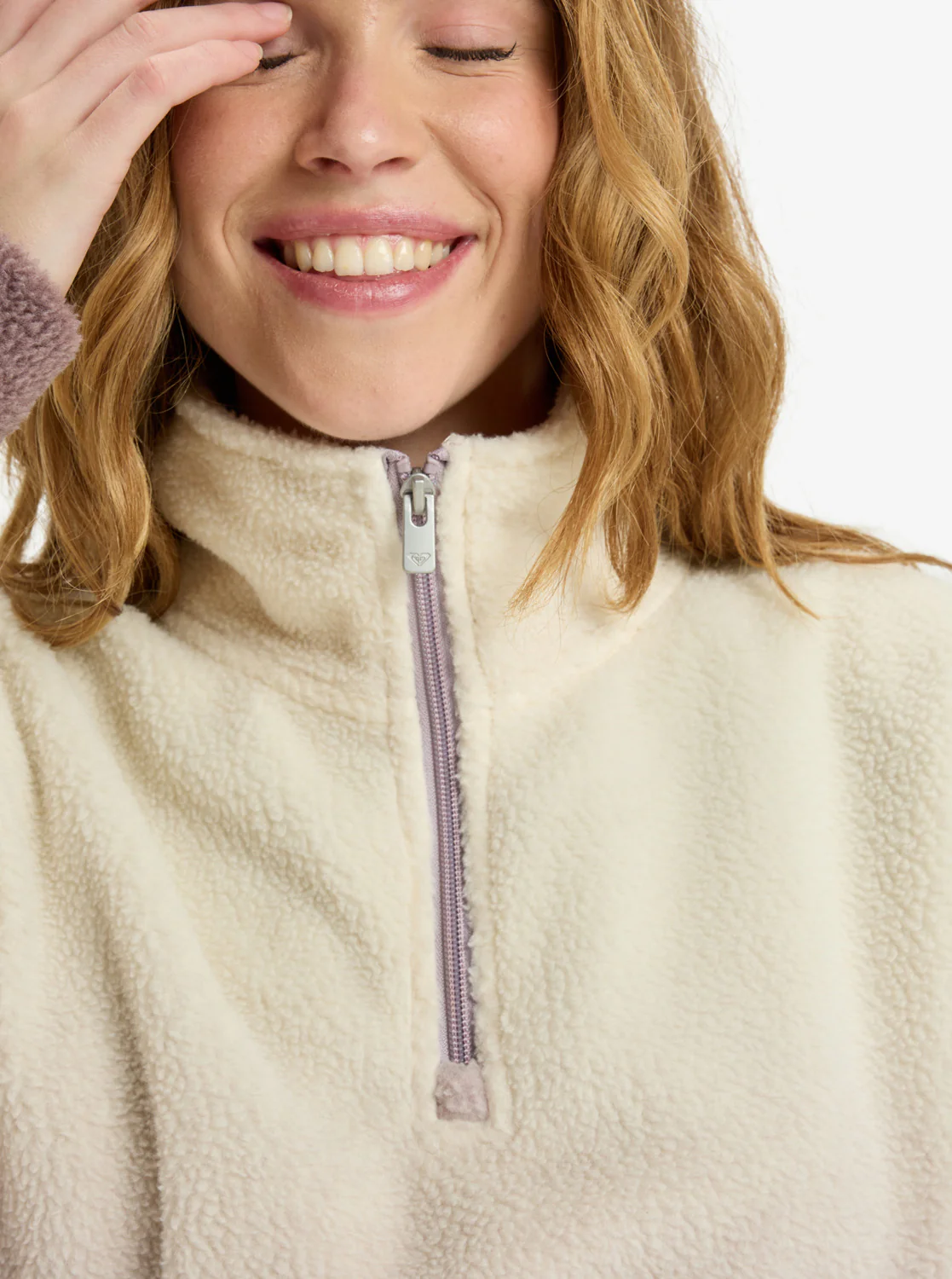 Roxy Women's Live Out Loud Gradient Printed Half Zip Fleece Huckleberry ERJPF03237-RRF0 - Image 3