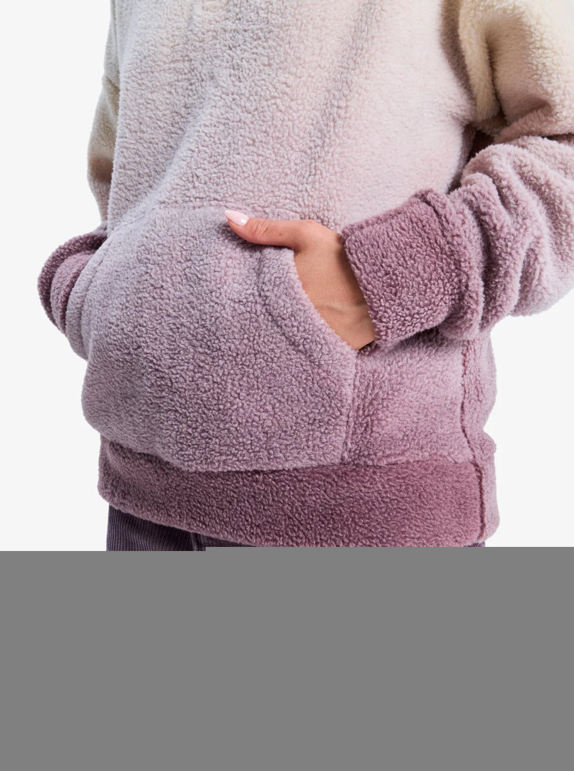 Roxy Women's Live Out Loud Gradient Printed Half Zip Fleece Huckleberry ERJPF03237-RRF0 - Image 7