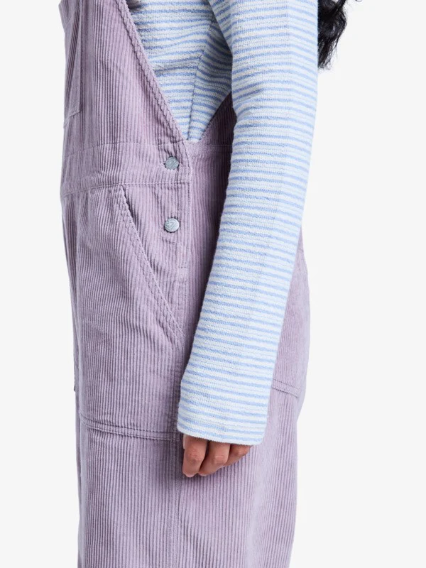 Roxy Women's Trailblazer Overall Cotton Corduroy Dungarees Nirvana ERJWO03022-PJQ0 - Image 4