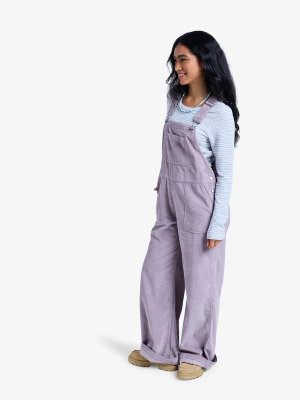 Roxy Women's Trailblazer Overall Cotton Corduroy Dungarees Nirvana ERJWO03022-PJQ0 - Image 5