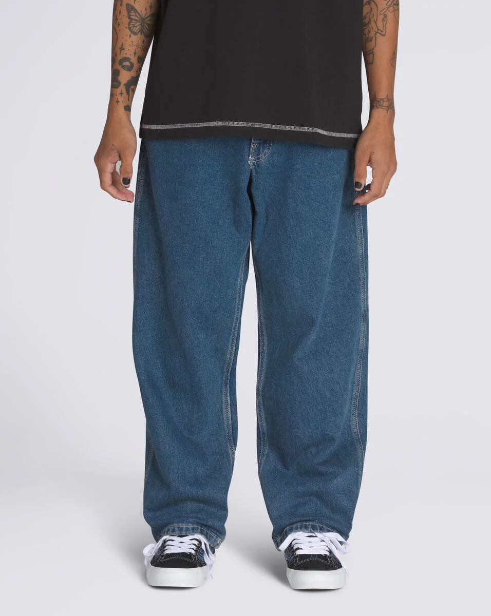 Vans Men's Skate Check-5 Loose Denim Pants Vintage Indigo VN000KXMAHU - Image 3