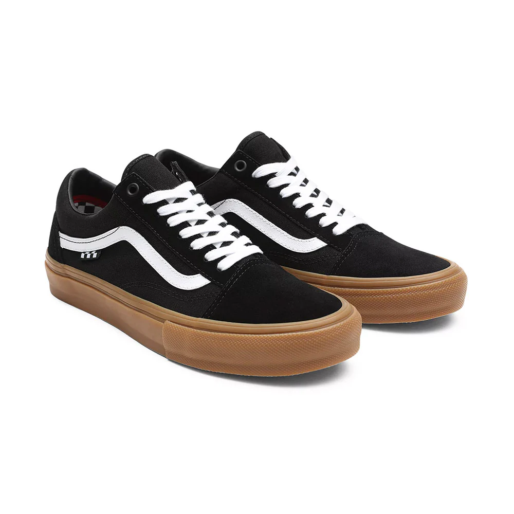 Vans Skate Old Skool Shoes Black/Gum VN0A5FCBB9M - Image 3