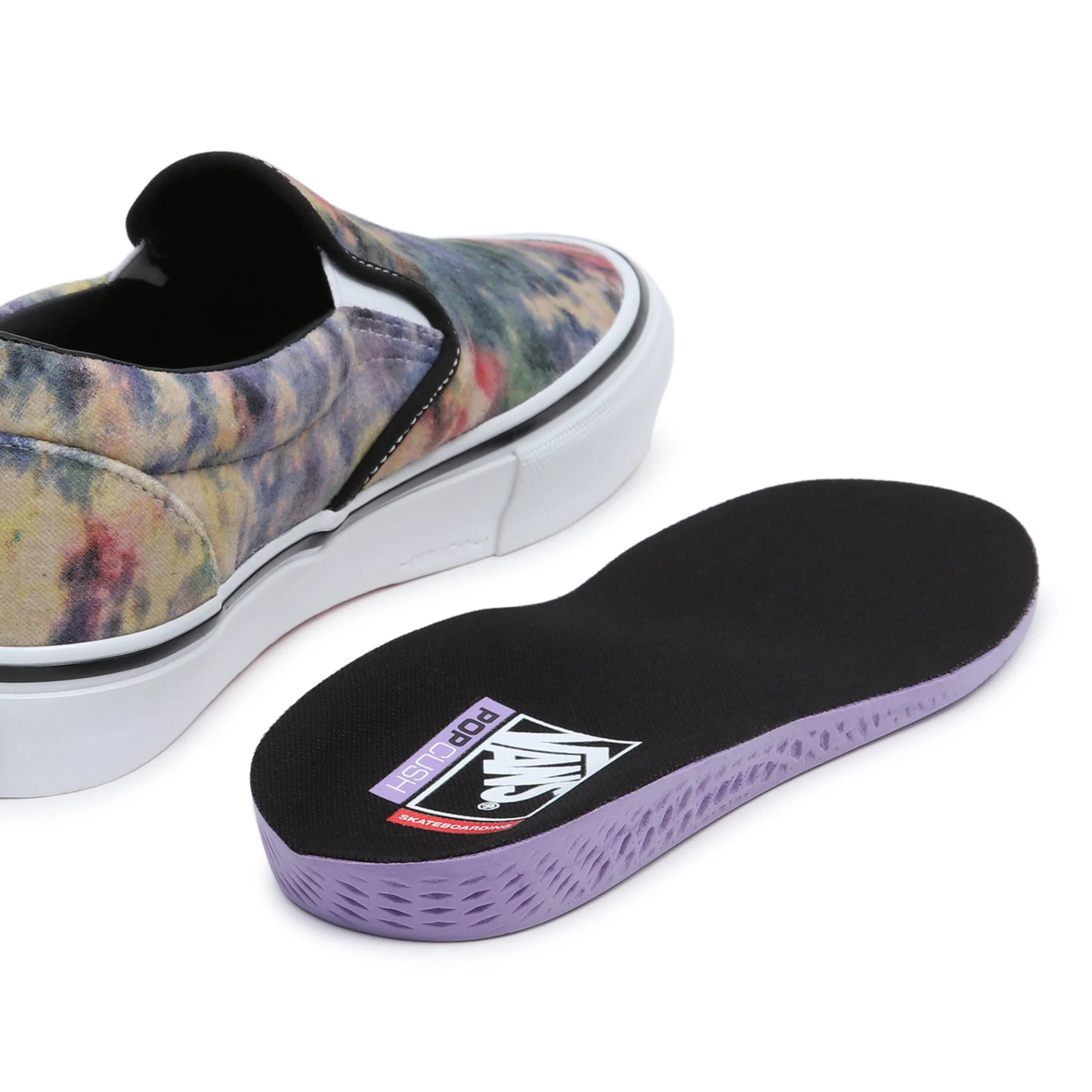 Vans Skate Slip-On Shoes Tie-Dye Terry Black/Multi VN0A5FCABML - Image 7