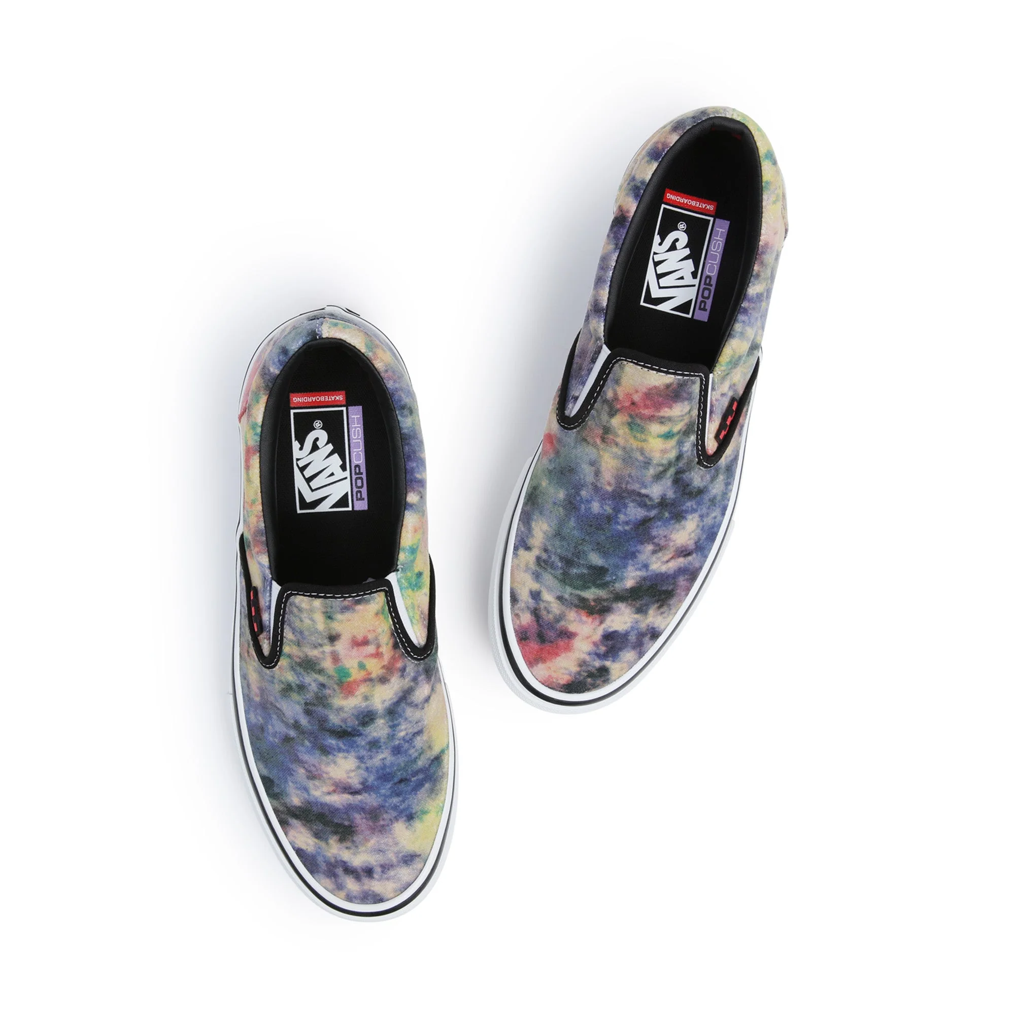 Vans Skate Slip-On Shoes Tie-Dye Terry Black/Multi VN0A5FCABML - Image 9