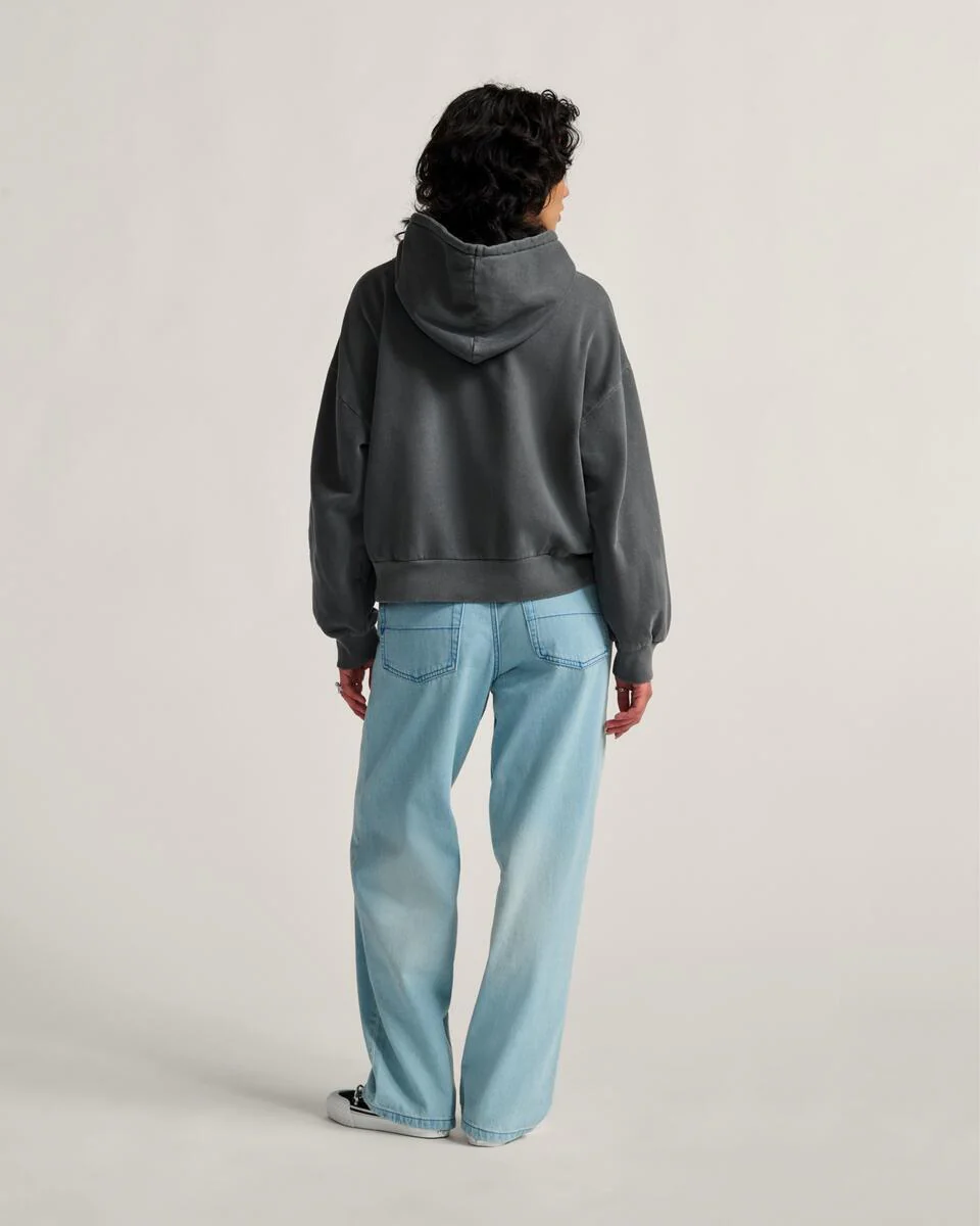 Vans Women's Cinched Check 5 Pockets Pants Light Stonewash VN000R4STTJ - Image 4