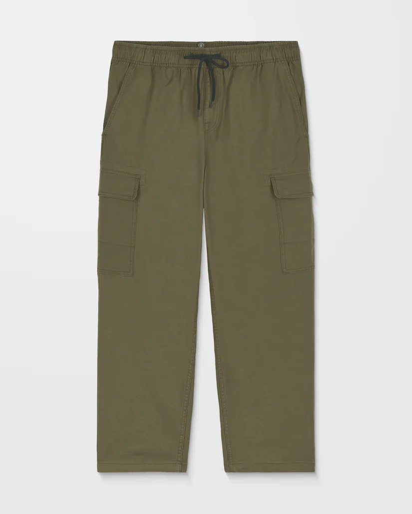 Volcom Men's Billow Tapered Elastic Waist Cargo Pants Sage Leaf A1232407-SLE - Image 6