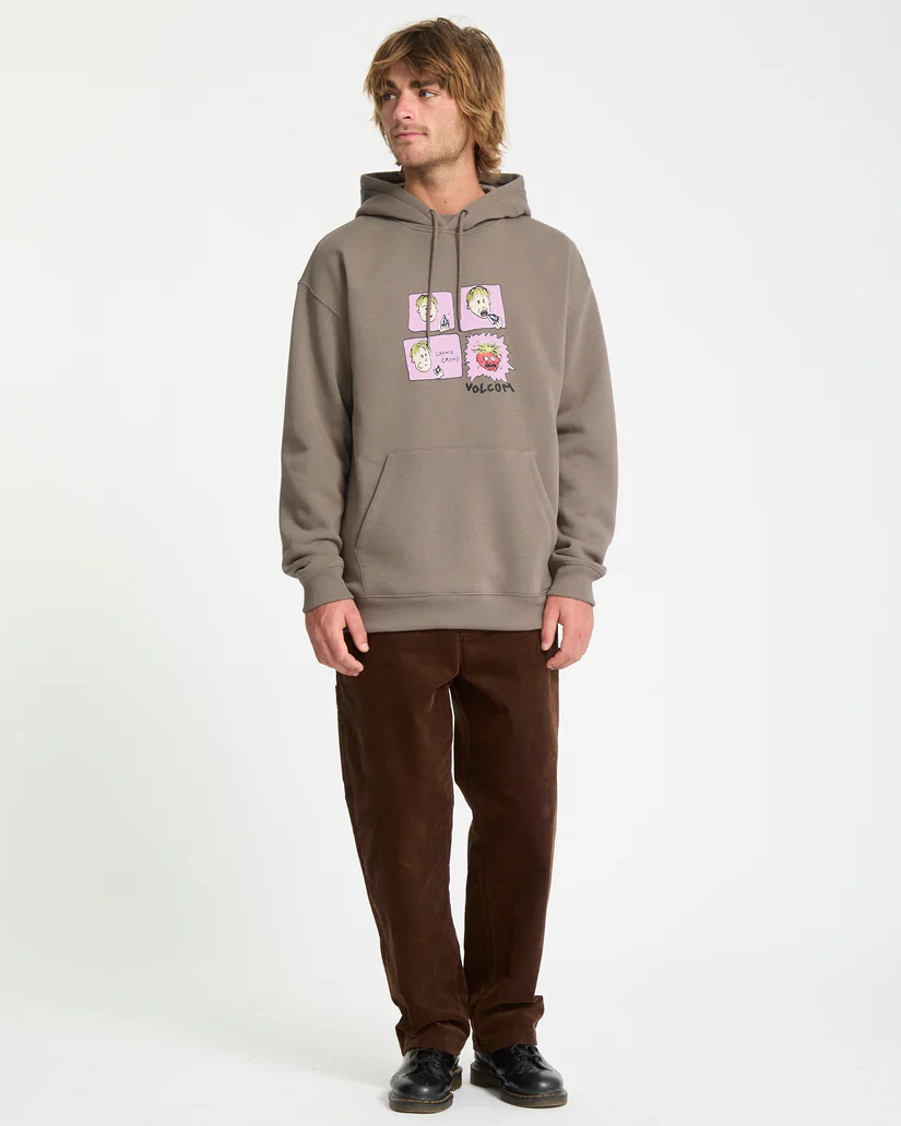 Volcom Men's Chomp Chomp Hoodie Brindle A4132508-BNL - Image 4
