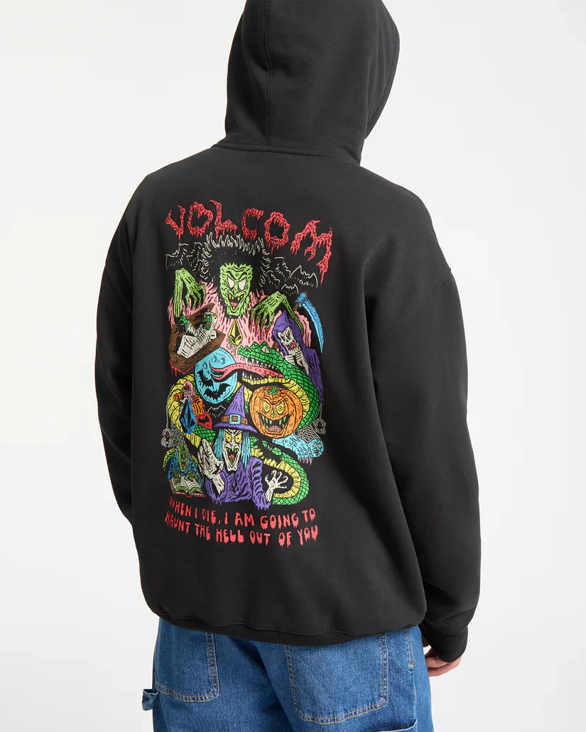 Volcom Men's JJ Villard Hoodie Black A4132504-BLK - Image 5