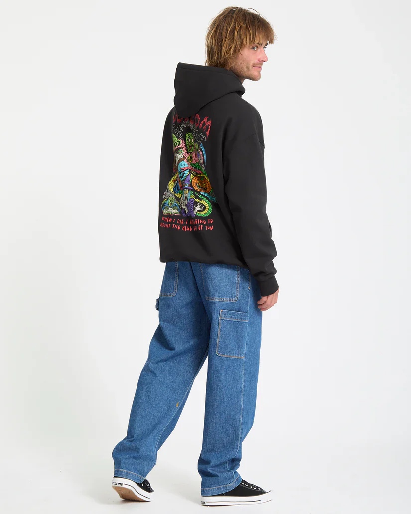 Volcom Men's JJ Villard Hoodie Black A4132504-BLK - Image 8