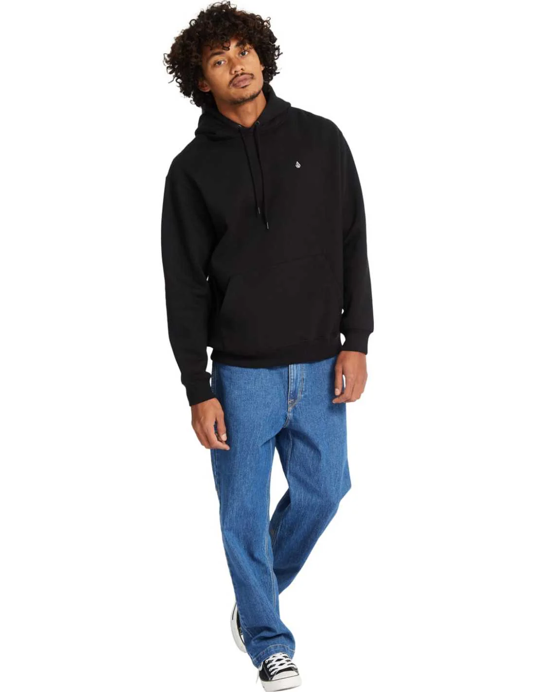 Volcom Men's Single Stone Hoodie Black A4112514-BLK - Image 3