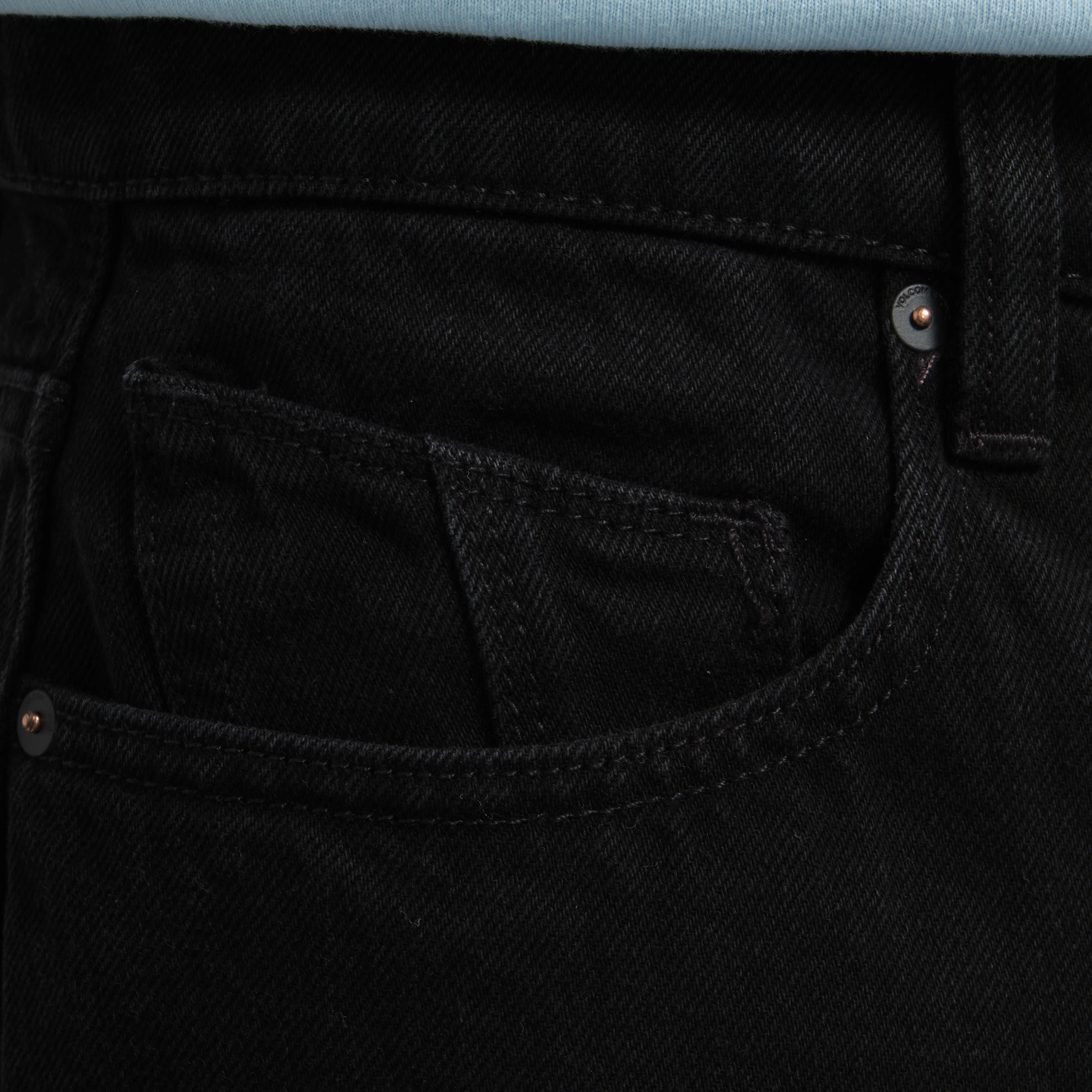 Volcom Modown Tapered Denim Black A1932102-BLK - Image 5