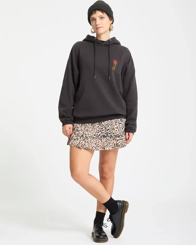 Volcom Women's Radical Daze Hoodie Black B4132509-BLK - Image 10