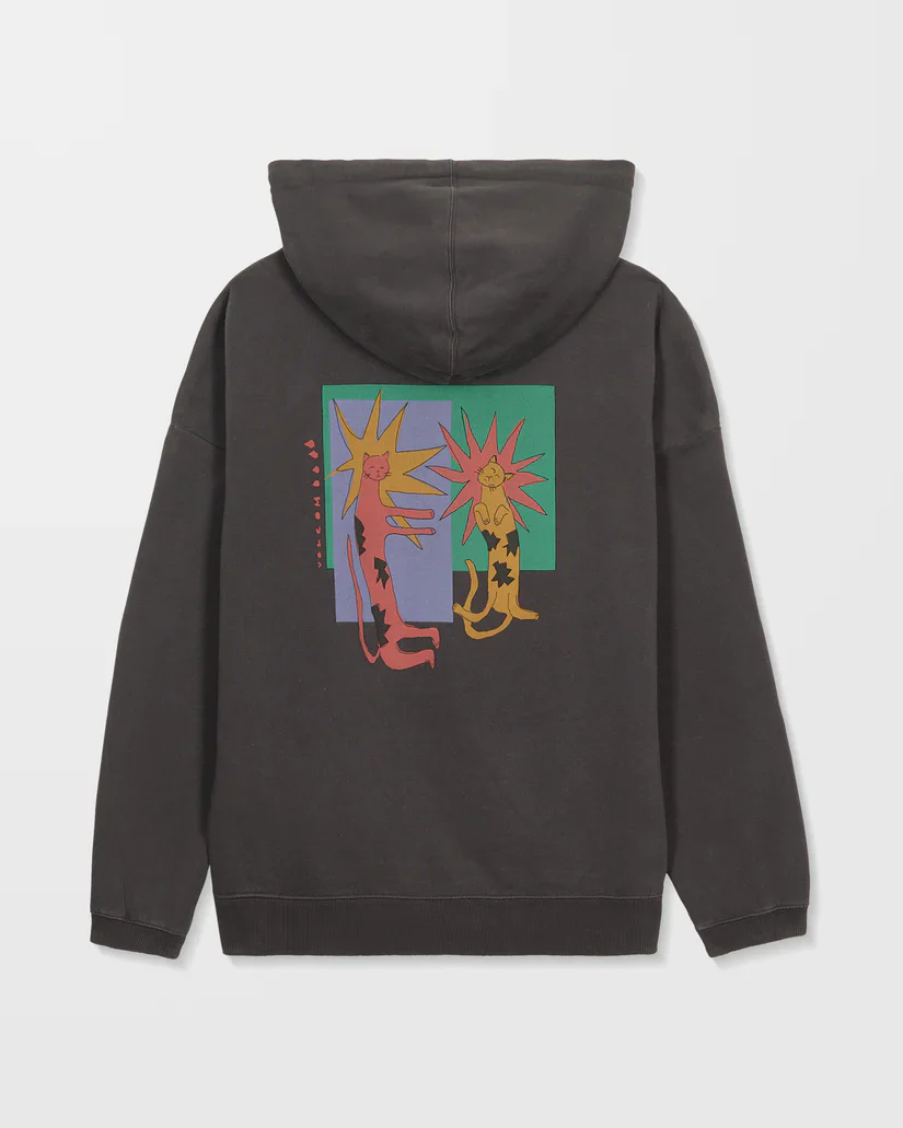 Volcom Women's Radical Daze Hoodie Black B4132509-BLK - Image 12