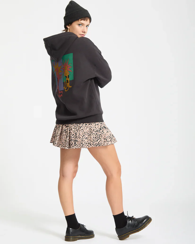 Volcom Women's Radical Daze Hoodie Black B4132509-BLK - Image 5